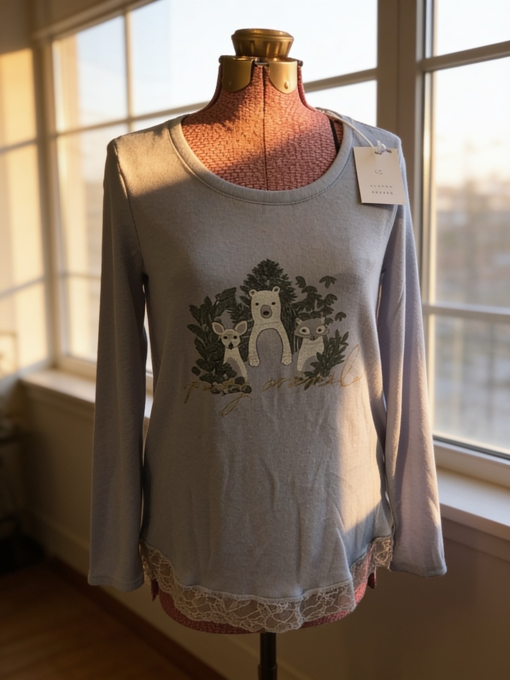 Lauren Conrad Shirttail Lace Tunic